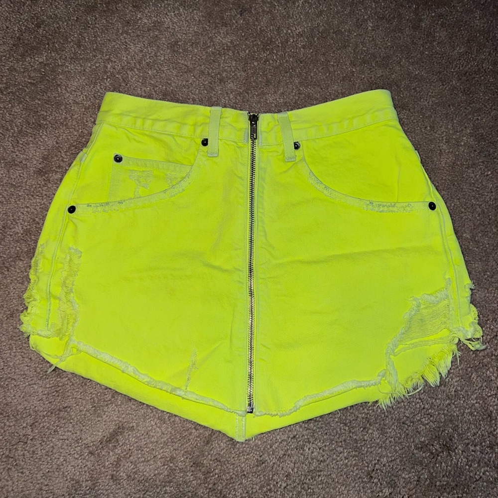 Carmar Denim Zipper Skirt